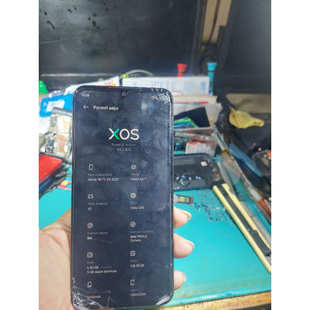 Lcd Ori Infinix Note 12i 2022 Minus