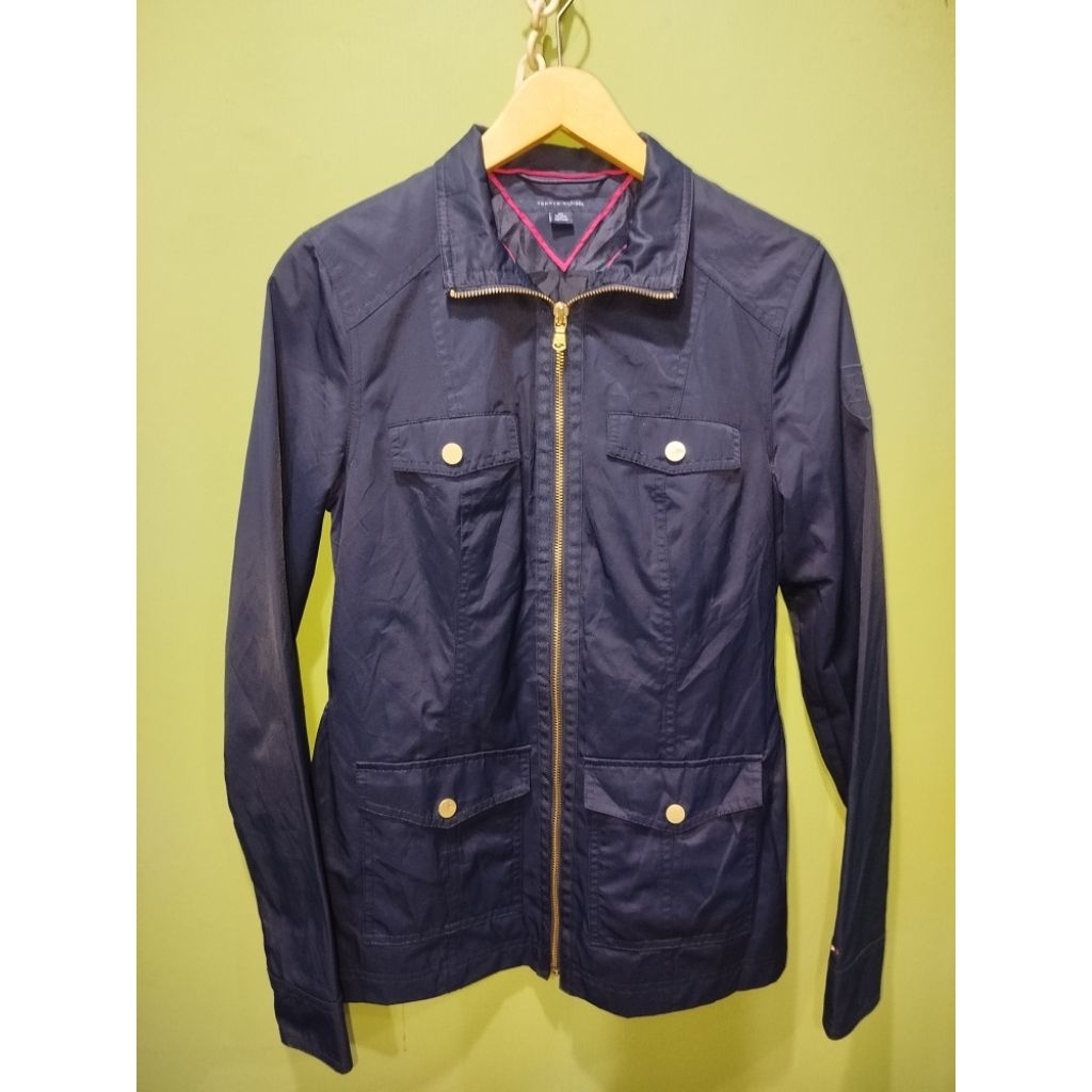 JAKET CASUAL HILFI CANVAS DENIM NAVY MADE IN VIETNAM