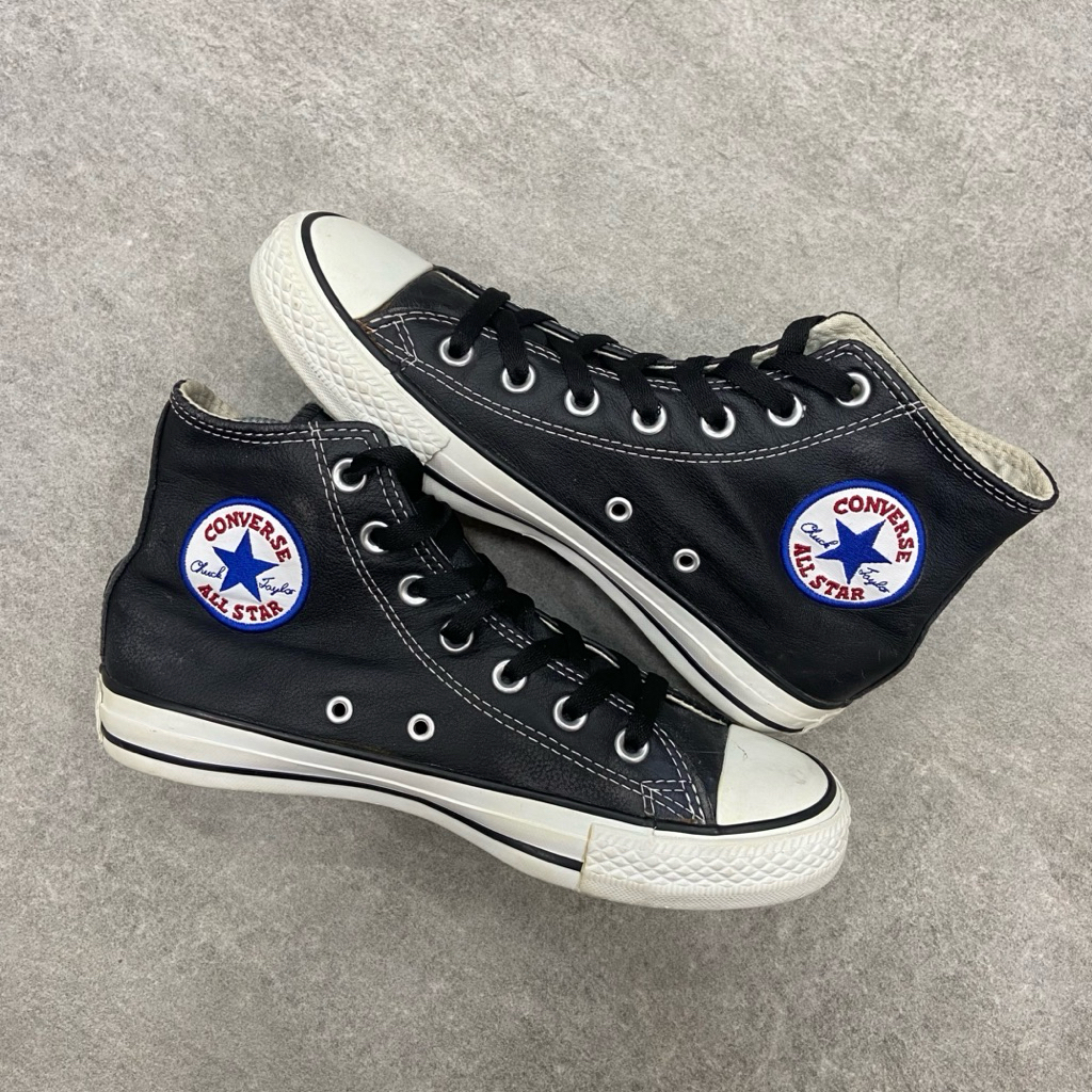 [Size 37.5] Converse Chuck Taylor All Star i-Robot Will Smith Hi Leather Black White Second Original