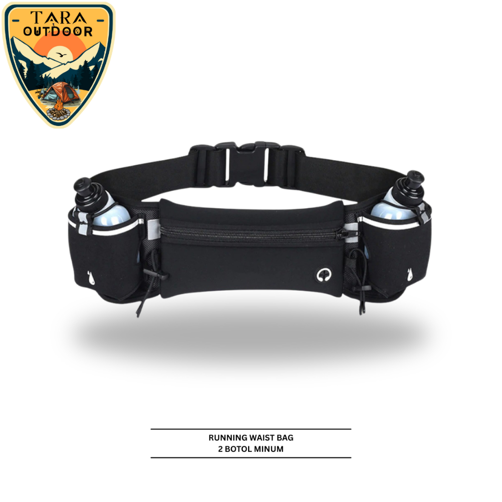 waist bag trail running tas pinggang olah raga dengan botol minum