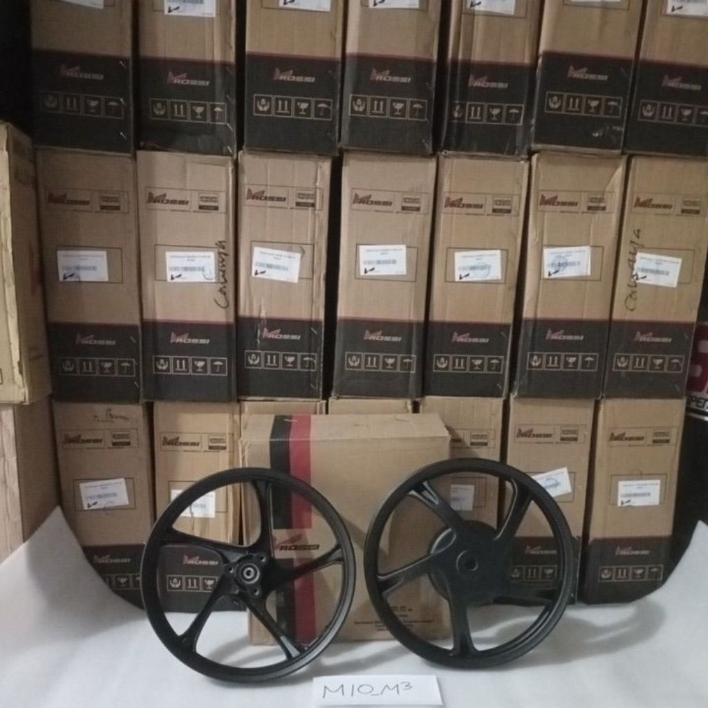 Velg Mio M3 Macho Black Vrossi Veleg Mio M3 Palang 5 hitam V Rossi