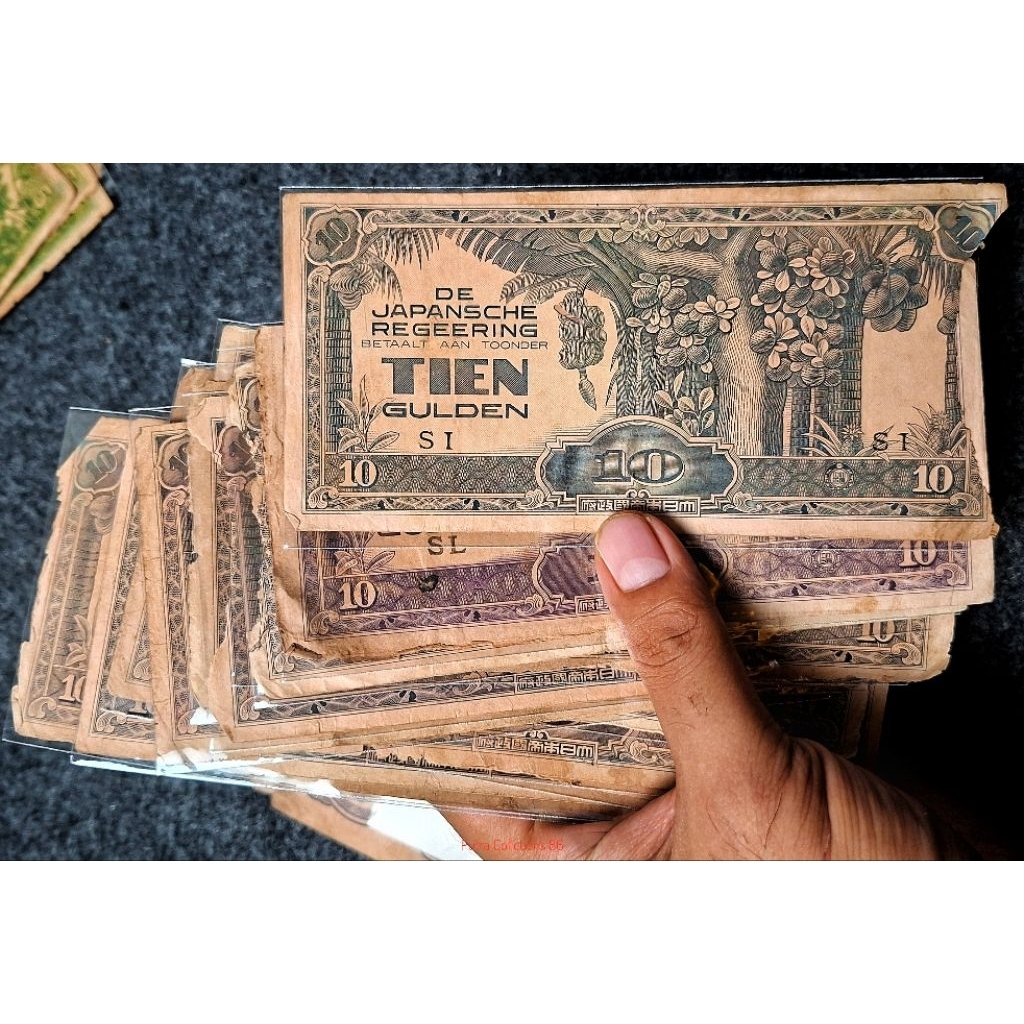 10 Tien Gulden Djr Asli Sesuai foto