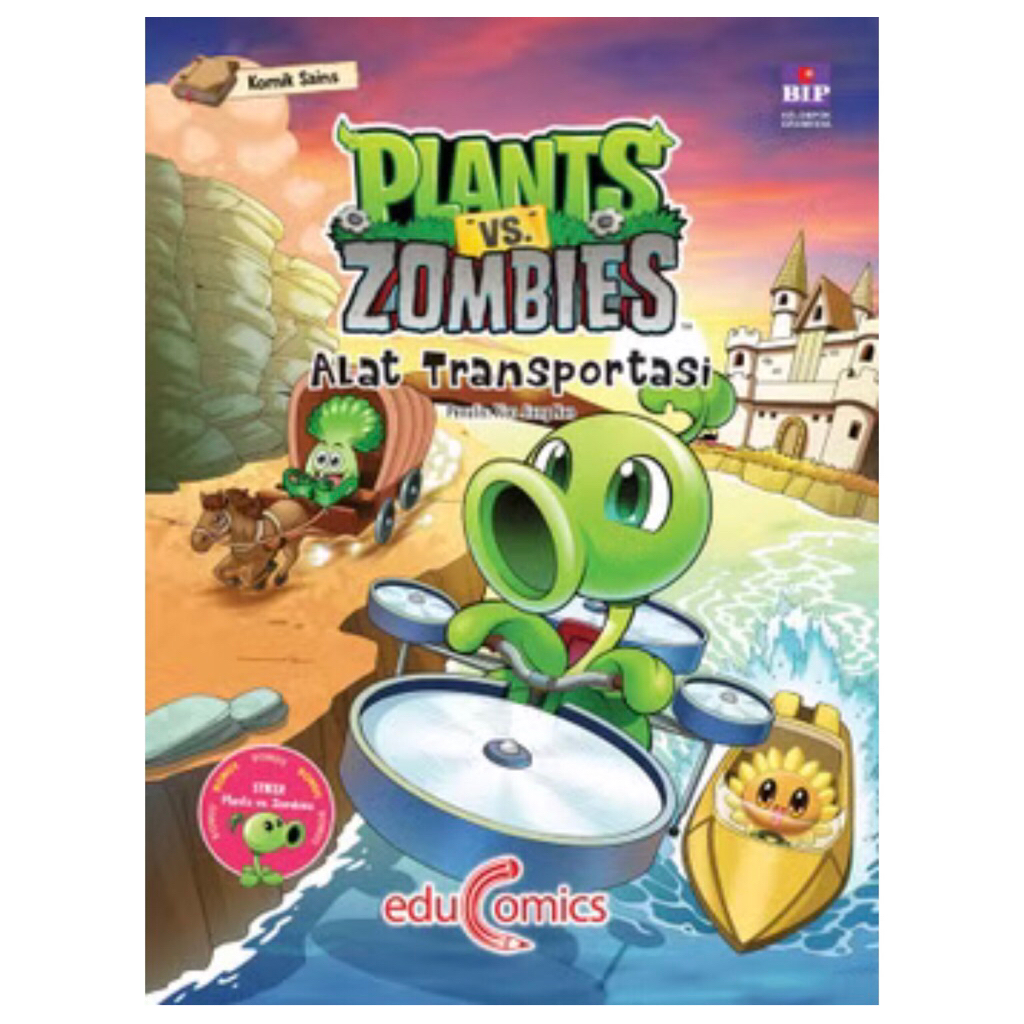 buku komik sains plants vs zombie