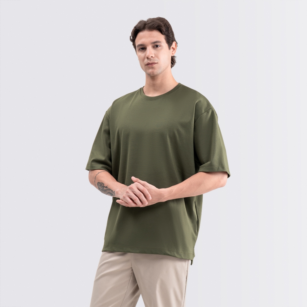 Livehaf - Boxy Ease Tee Olive