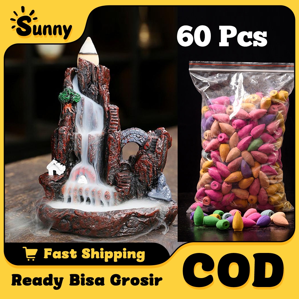 Dupa Kerucut Aroma Terapi 60 Pcs Buhur Kerucut Dupa Pelor Kerucut Asap Bawah Bukhur Aromaterapi Arom