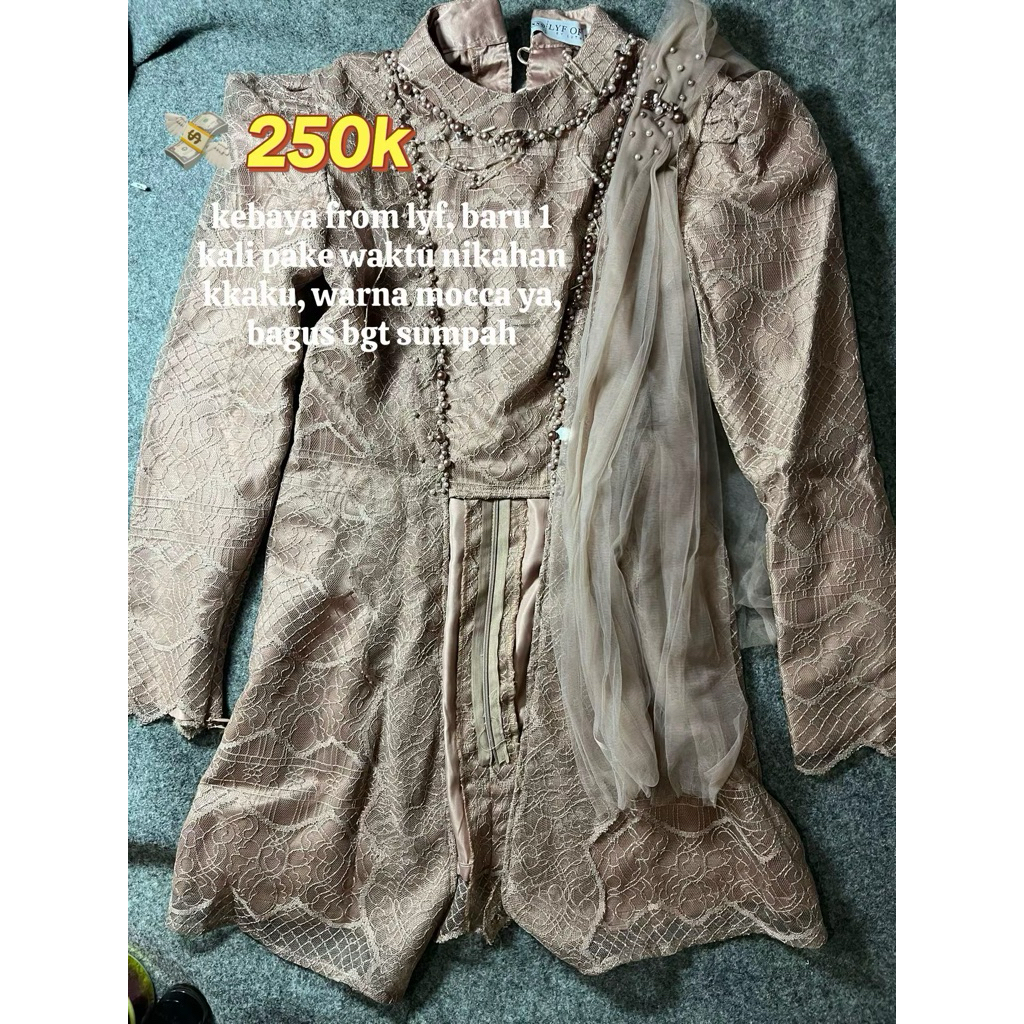 Preloved kebaya lyf warna moca