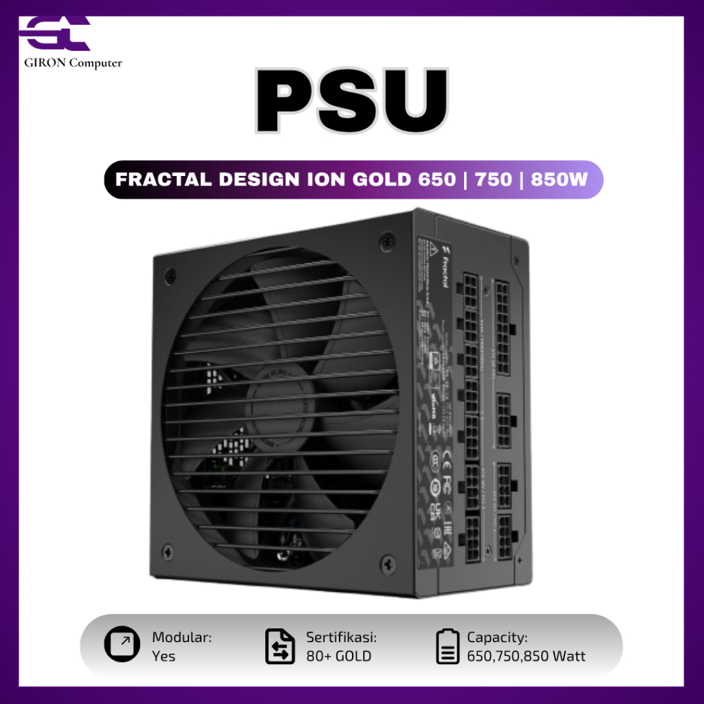 POWER SUPPLY 80 Plus Gold Fully Modular