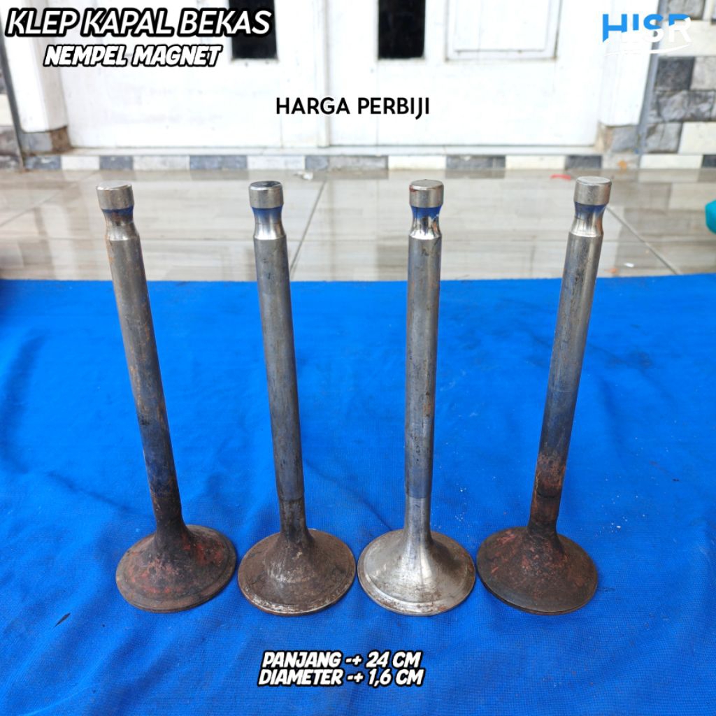 Klep kapal panjang 24 cm bekas asli baja Harga Perbiji nempel magnet