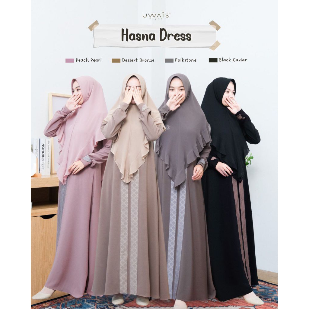 UWAIS HIJAB Hasna Dress // Hayatuna Series // Family Series 2