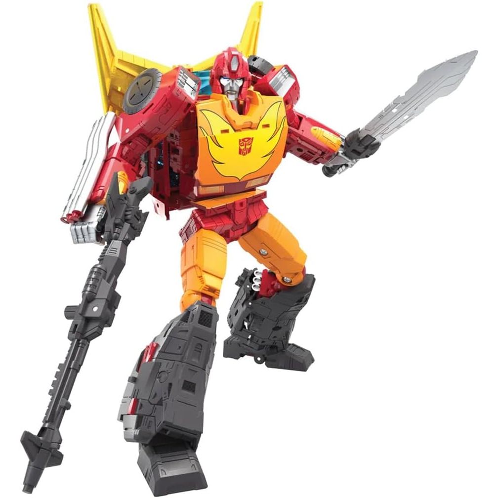 Transformers Toys Generations War for Cybertron: Kingdom Commander WFC-K29 Rodimus Prime with Traile