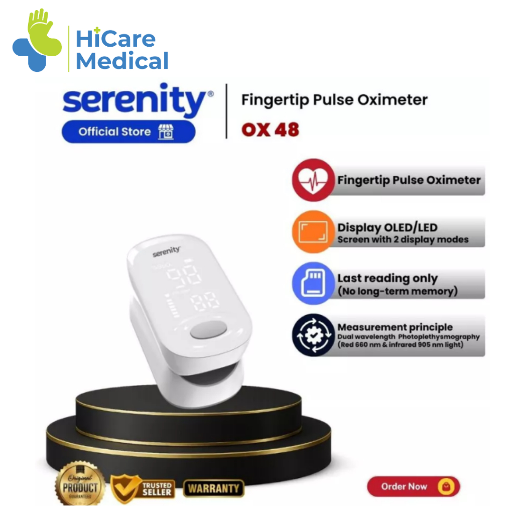 Alat Oximeter Digital Fingertip / Alat Ukur Saturasi Oksigen