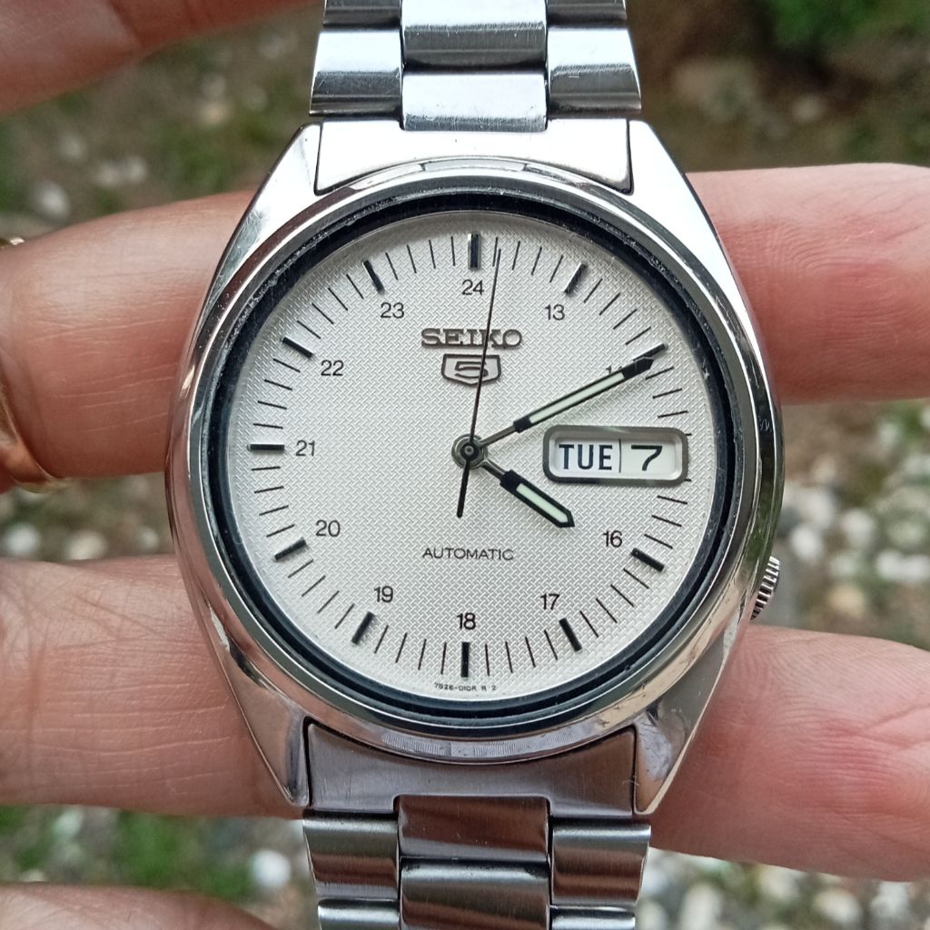 Seiko 5 Automatic SNXF09 Cal 7s26-0480 Linen Dial military