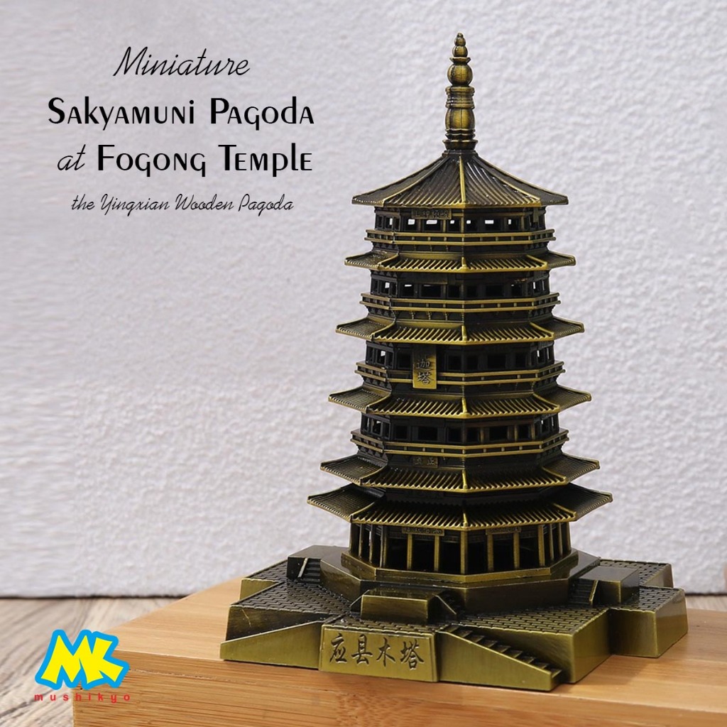 Miniatur Pajangan Pagoda Sakyamuni - Pagoda Kayu Yingxian