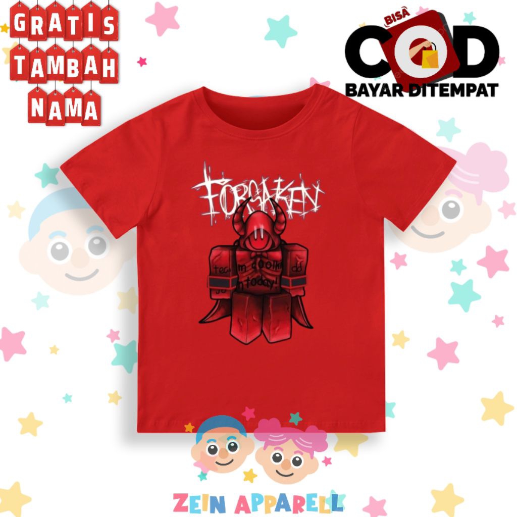 Kaos Anak Forsaken Team Coolkid - Baju Anak Forsaken - Fashion Anak Forsaken