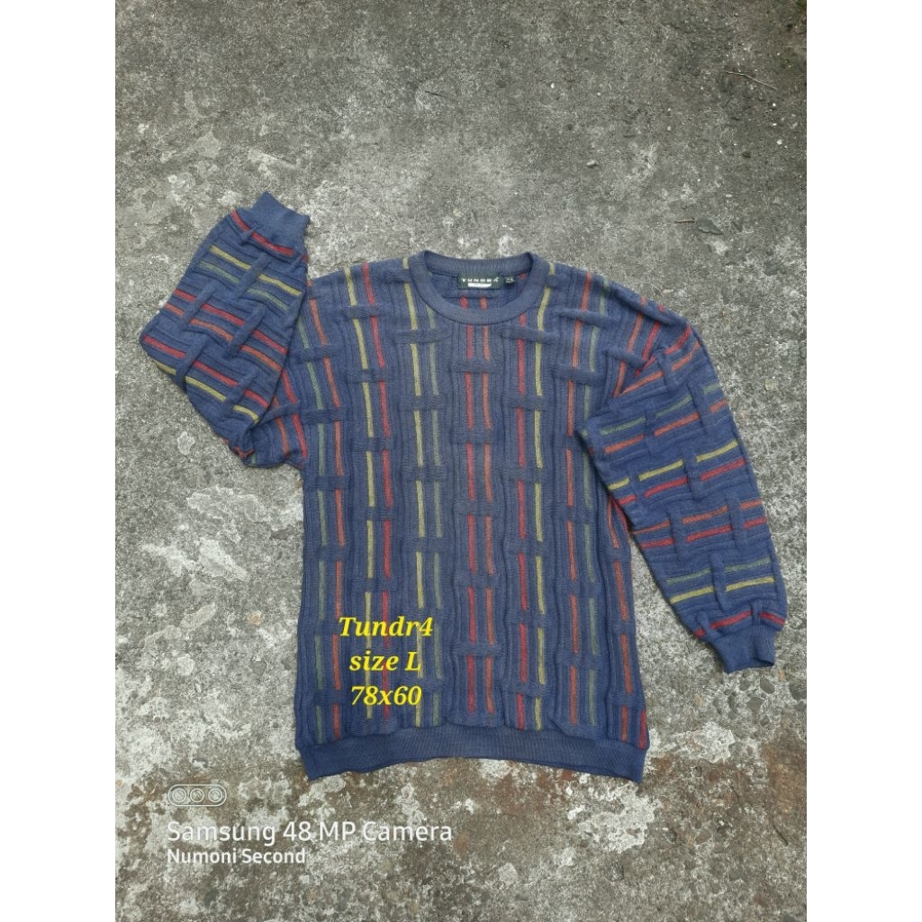 jaket rajut knit vintage tundra coogi style