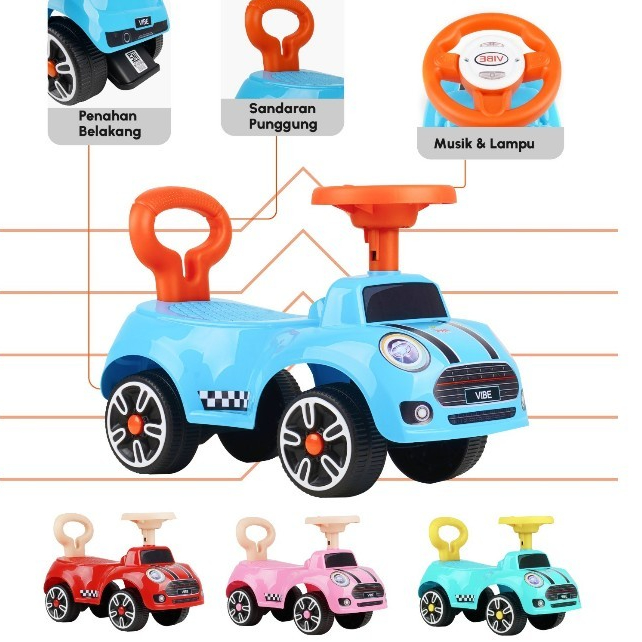 MOBIL VIBE ANAK MURAH TOLOCAR VIBE MANUAL K618 MUSIK LAMPU