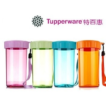 Tupperware Botol Minum Kristal 325ML dengan Tali - Tupperware Drinking Flask 325ML Botol minum krist