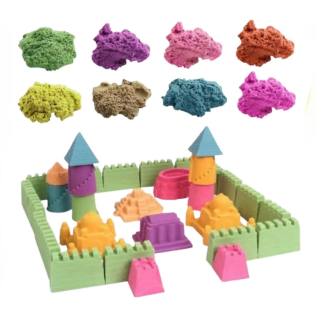 COD PROMO 1 KG MAINAN MURAH ANAK PASIR REFFIL / MAINAN PASIR WARNA AJAIB