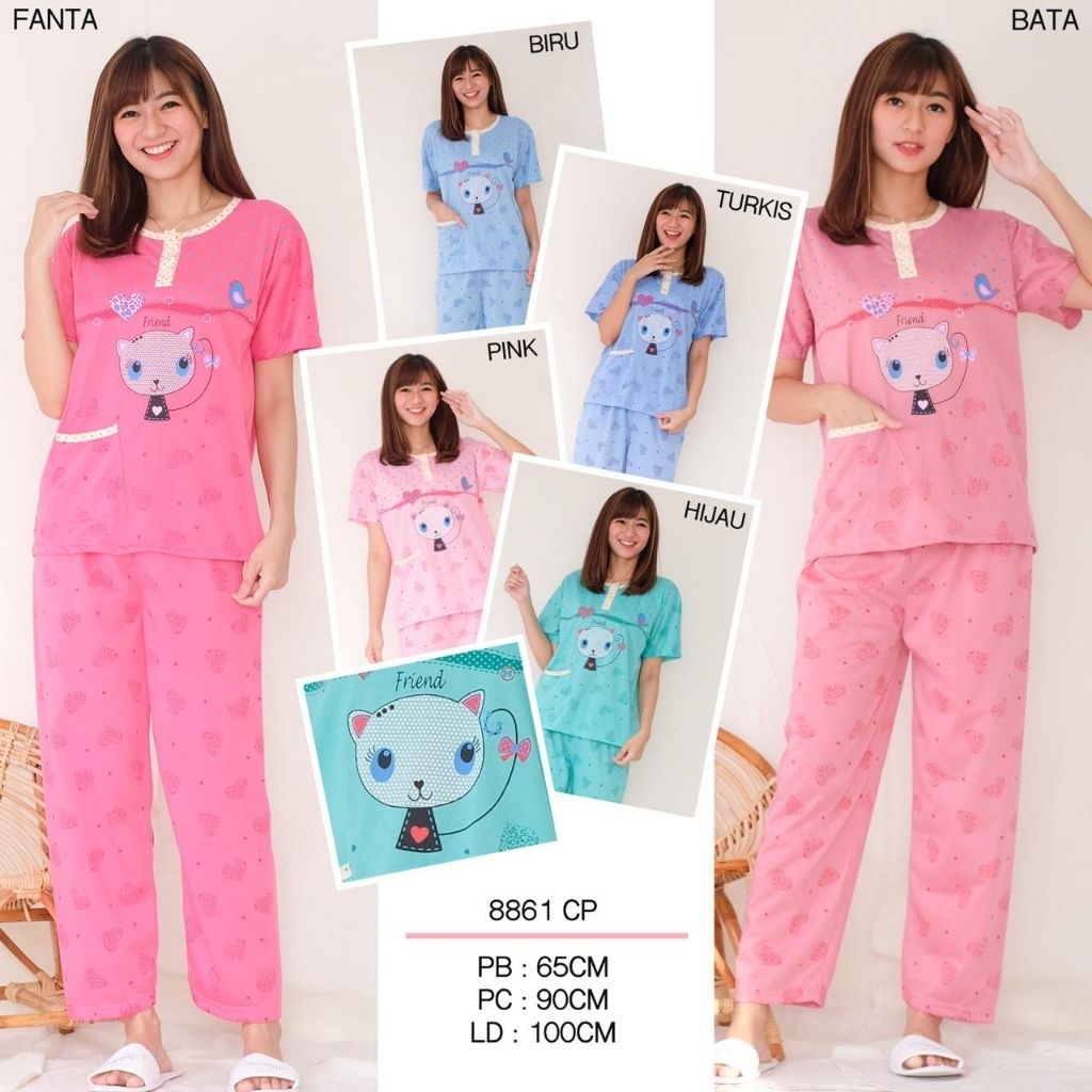 Baju Tidur Set/ Daster/ Piyama Celana Panjang