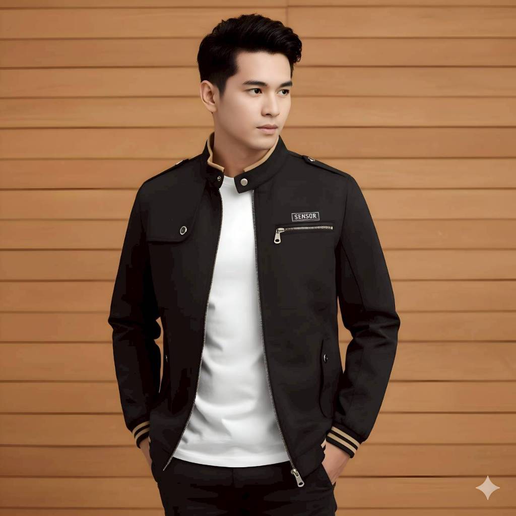 FIRLYCOLLECTION - Jaket Bomber Champion Sensor / Jaket Bomber Kanvas / Jaket Bomber Pria