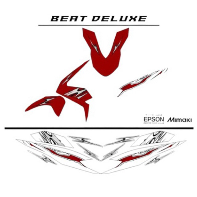 STRIPING STICKER BEAT DELUXE 110 TRANSPARAN VIETNAM PERFORMACE