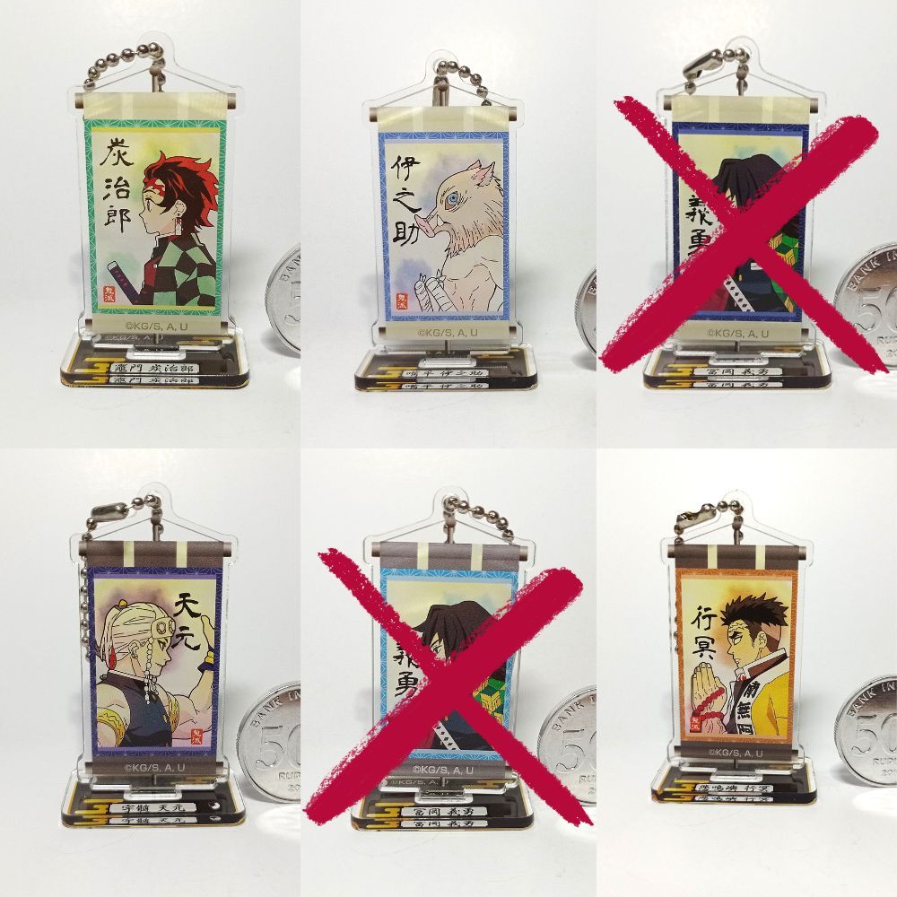 Kimetsu no Yaiba / Demon Slayer Stand Mini Acrylic Key Holder Collection