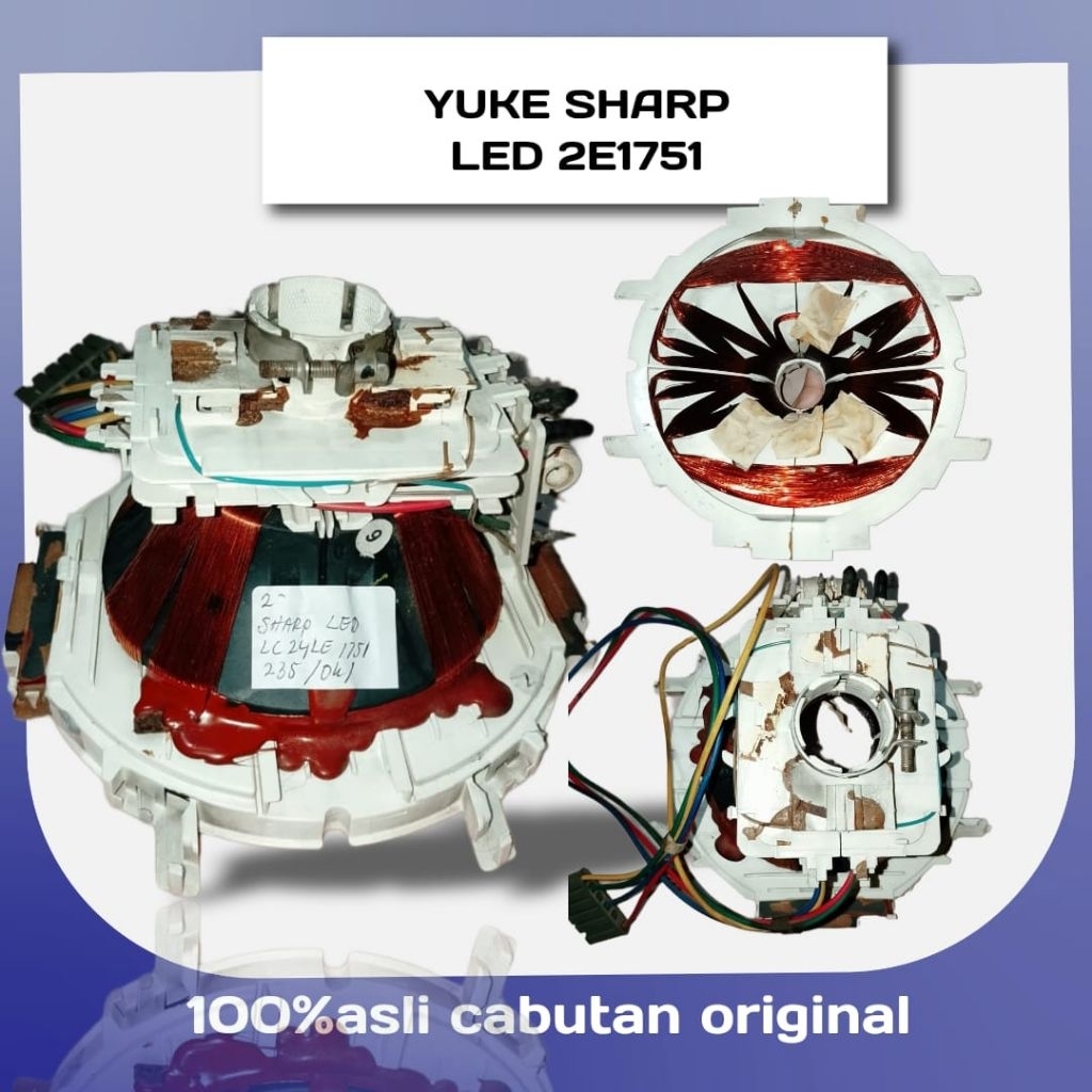 Yuke tv sharp slim 21 yuke sharp 21 inch normal yoke sharp led 2E1751 21  inch bekas asli