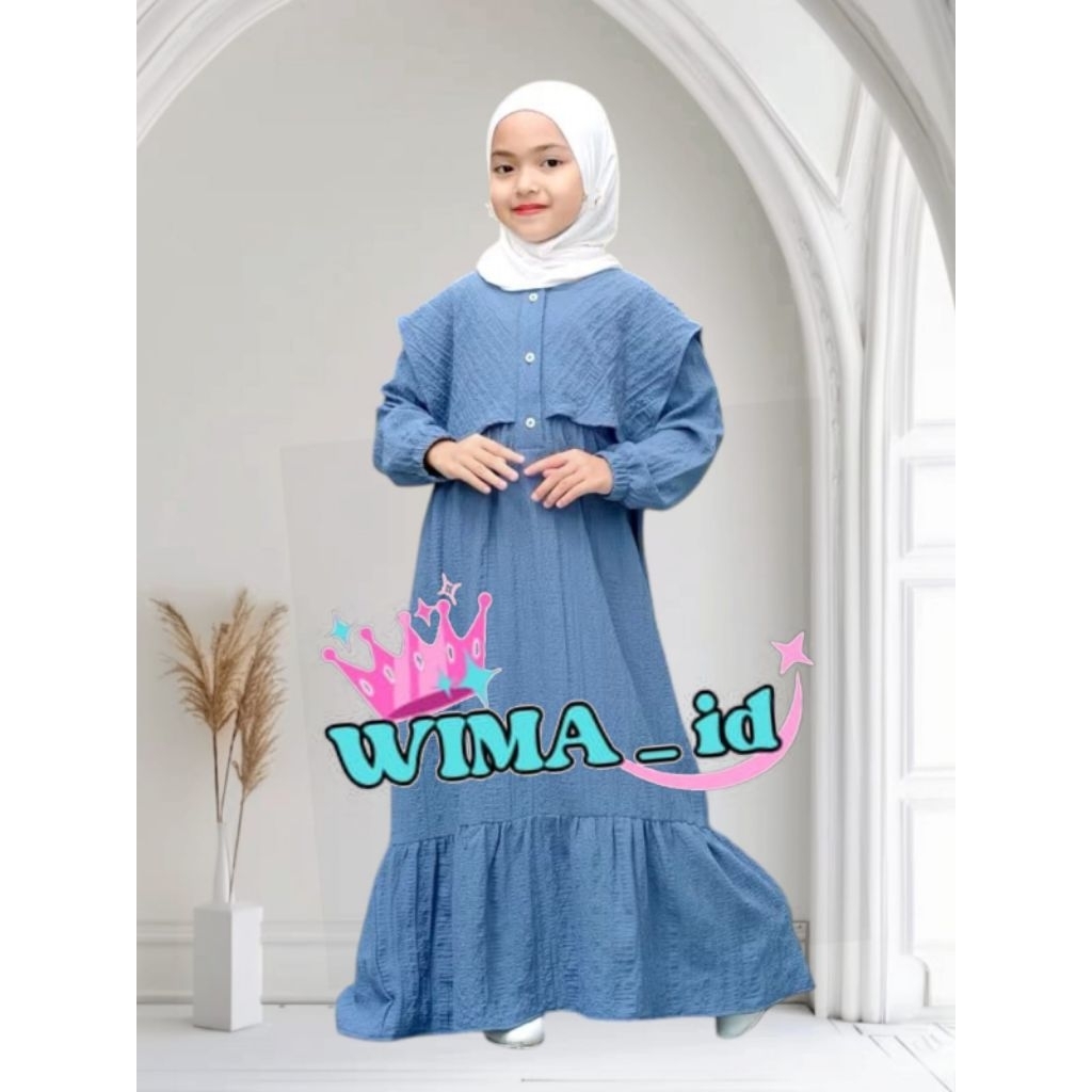MJM_Gamis anak perempuan sudah satu set sama hijab gamis anak perempuan gamis terbaru