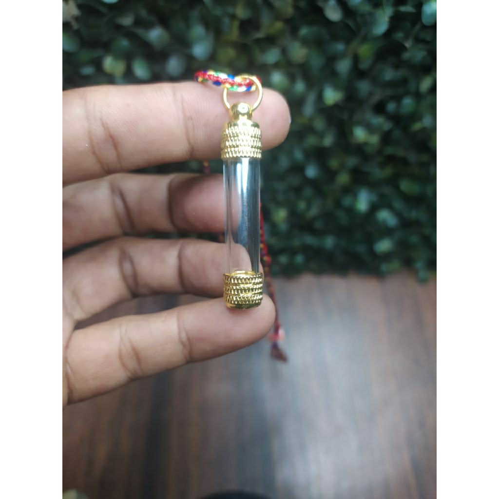 kalung liontin tabung kosong /kalung tabung transparan kalung tabung cowok cewek