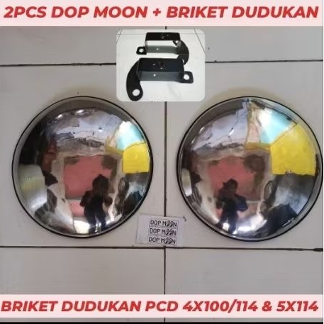 Dop alumunium 22cm Velg kaleng R13 R14 Grandmax Apv L300 plus briket dop - Dop moon retro grandmax