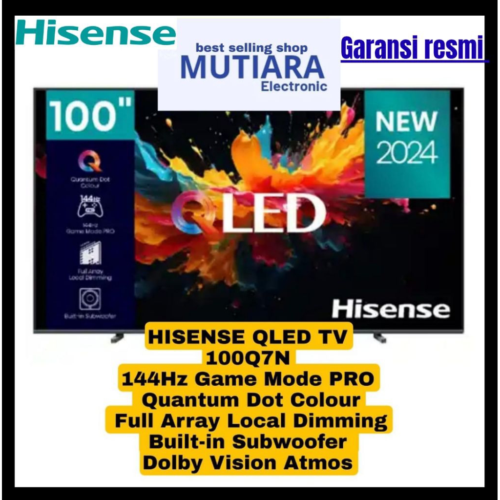 HISENSE 100Q7N 4K SMART TV 100 inch