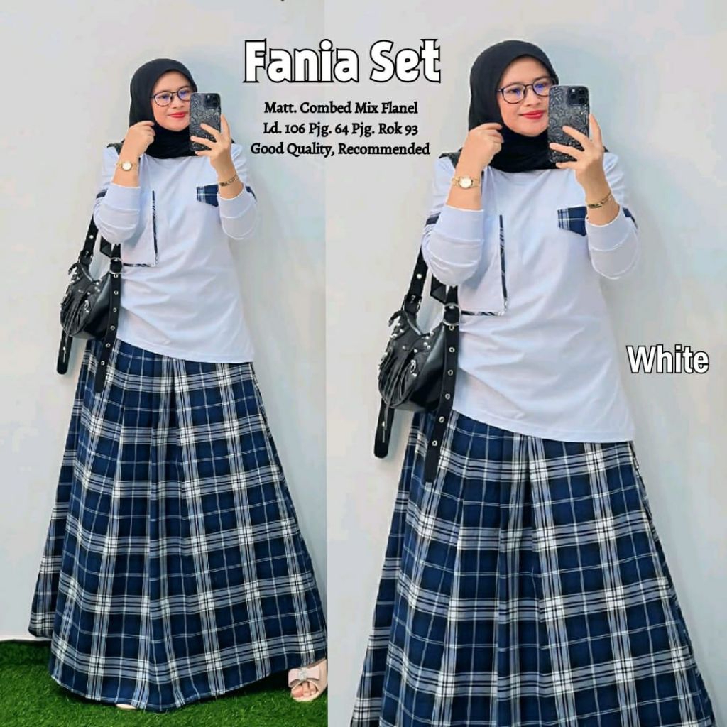 DUBAI FANIA SETELAN BAJU WANITA DAN ROK