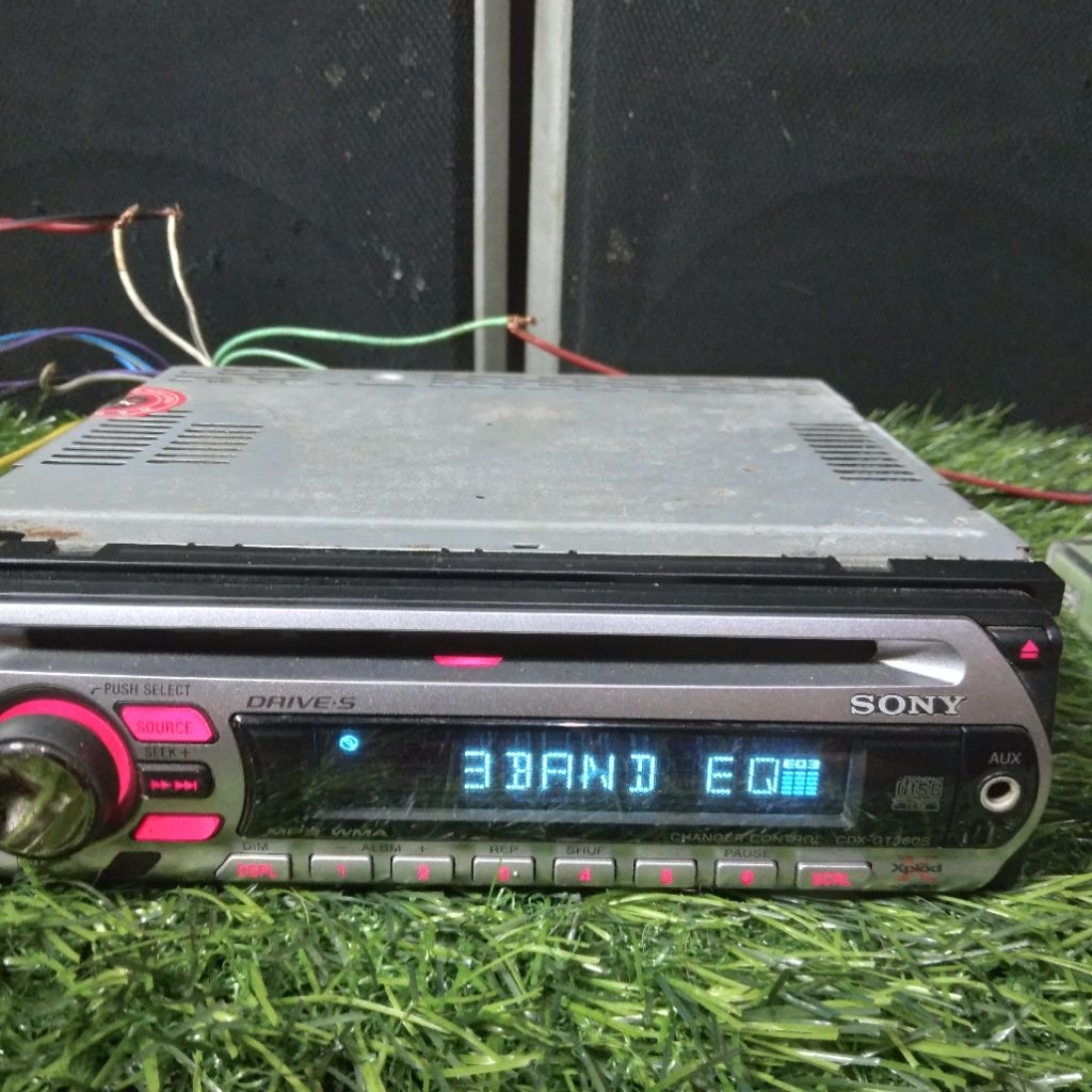 Tape mobil head unit single din Sony Cdx Gt 360s Xplod segel