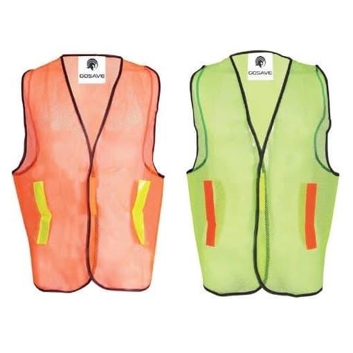 BAJU ROMPI PROYEK JARING JALA / BAJU KERJA PROYEK HIJAU NEON / ORANGE