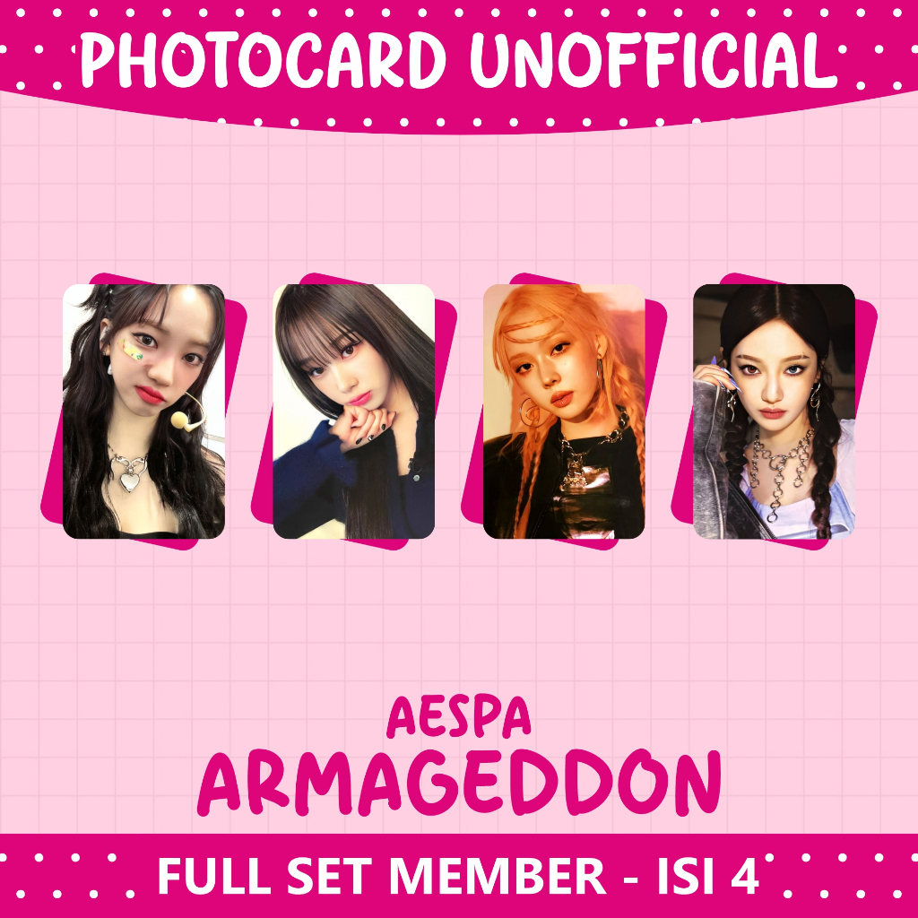 PHOTOCARD UNOFFICIAL [AESPA - ARMAGEDDON]