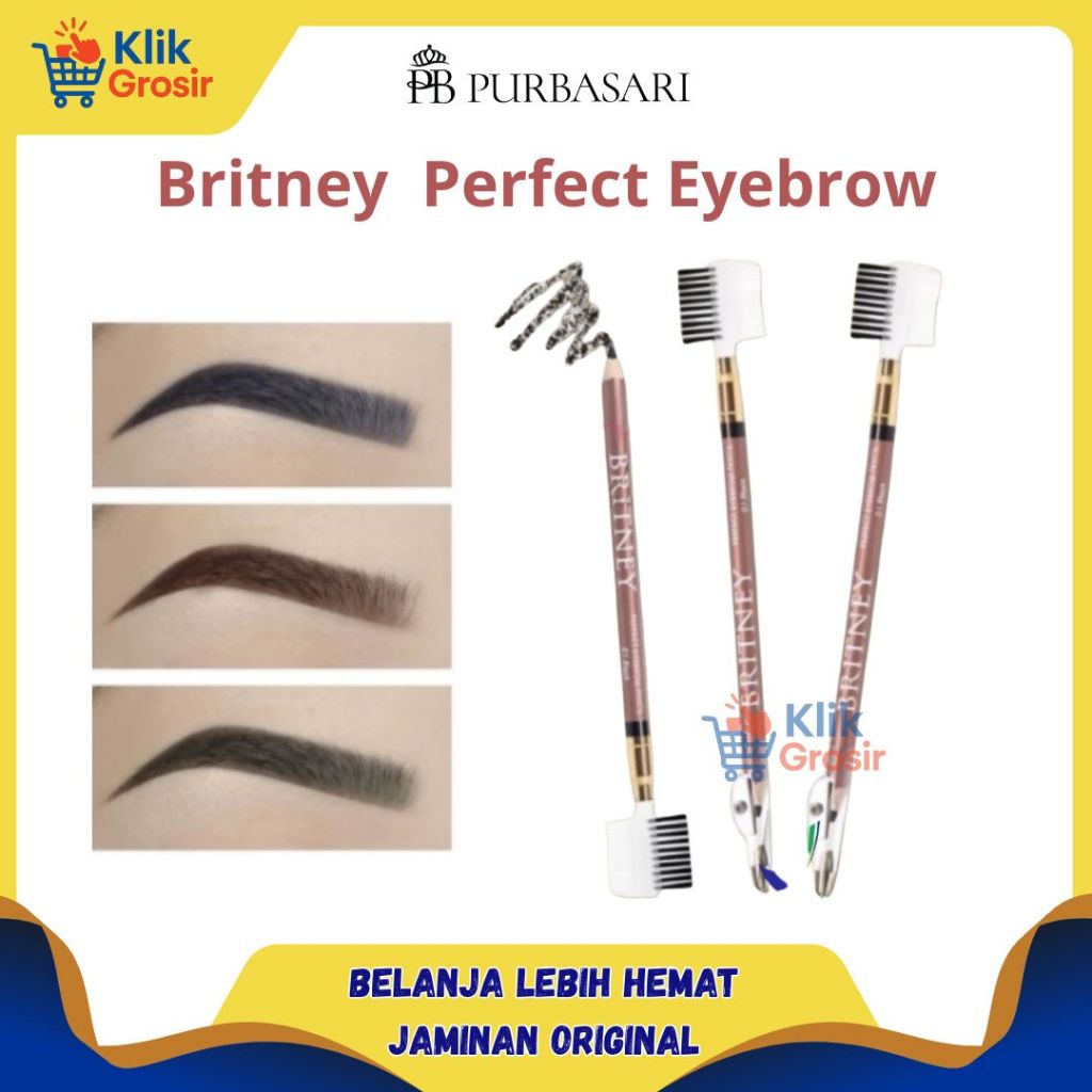 Purbasari BRITNEY Perfect Eyebrow Pencil | Eye Brow  Pensil Alis