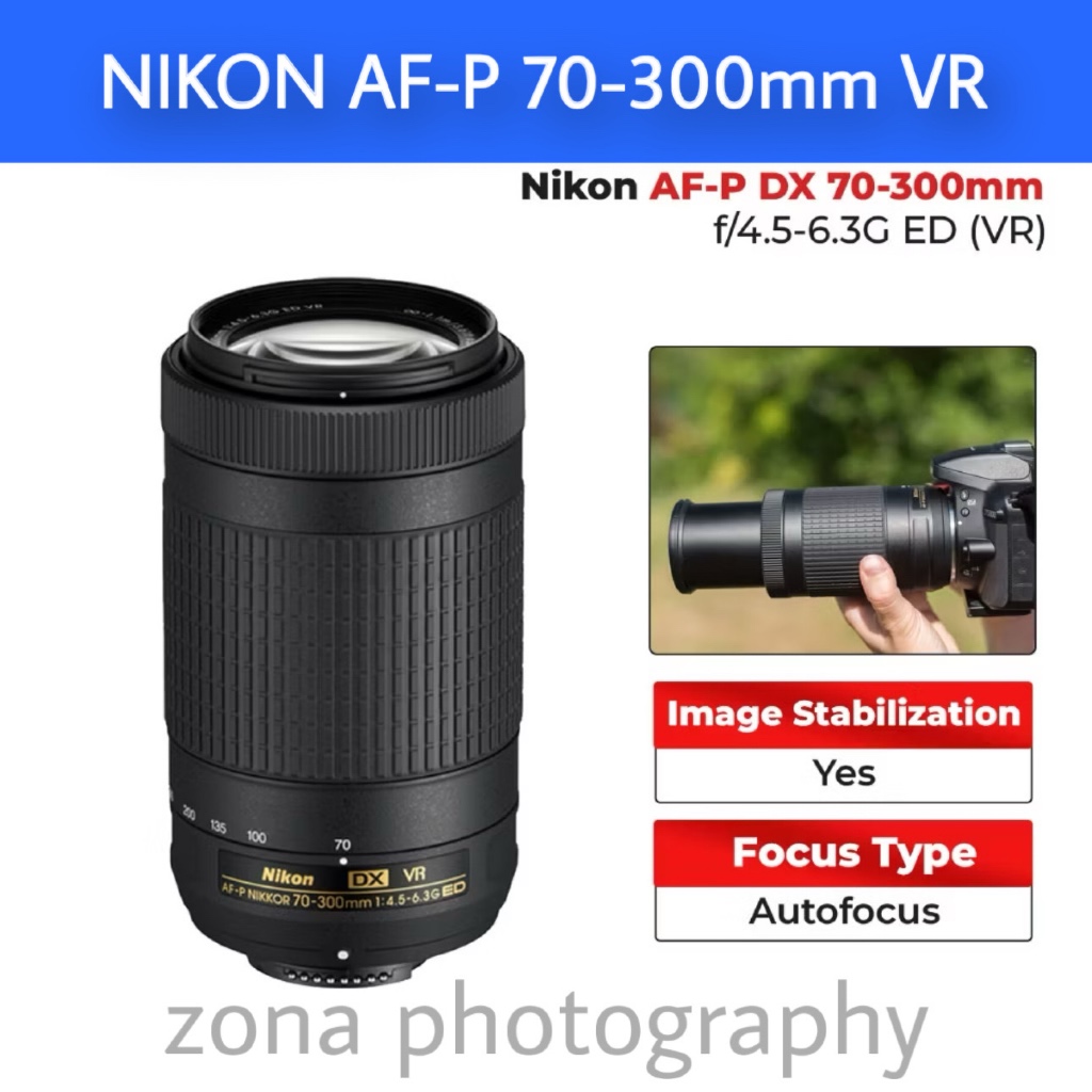 LENSA NIKON AF-P 70-300MM VR / NIKON AF-P 70-300