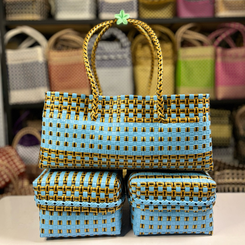 Tas Jali Set 2 Keben Terbaru - Keben 18 Termasuk Besek Bambu