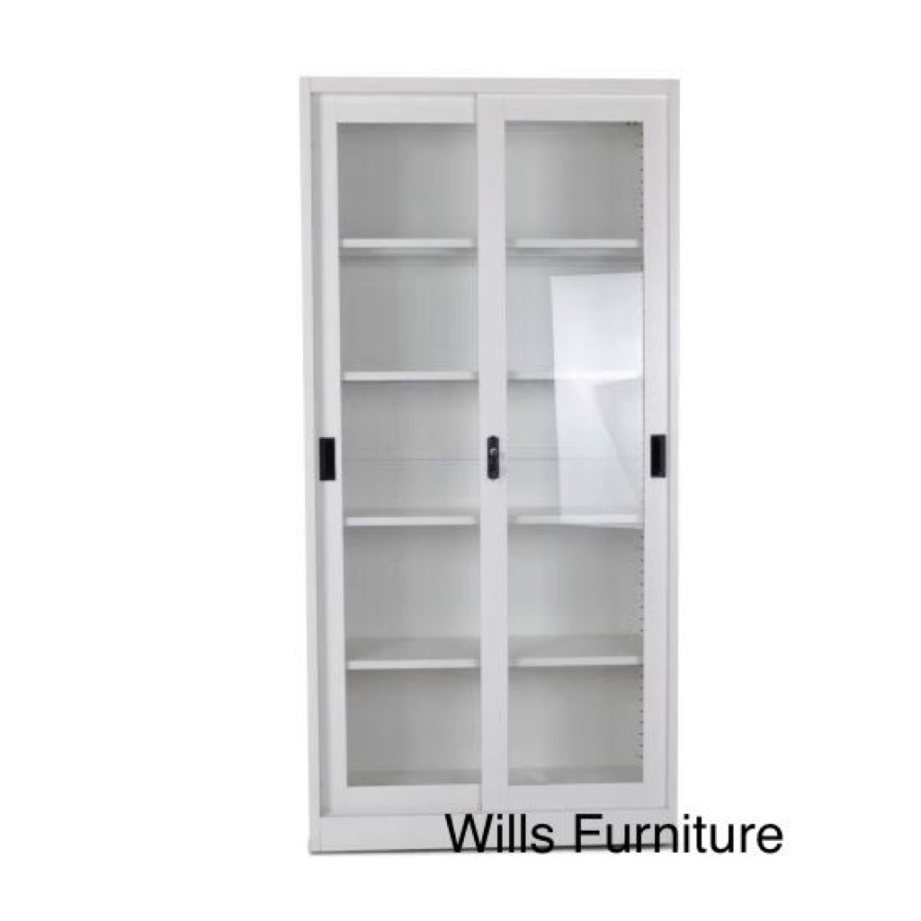 Lemari arsip besi sliding Lemari arsip 2 pintu