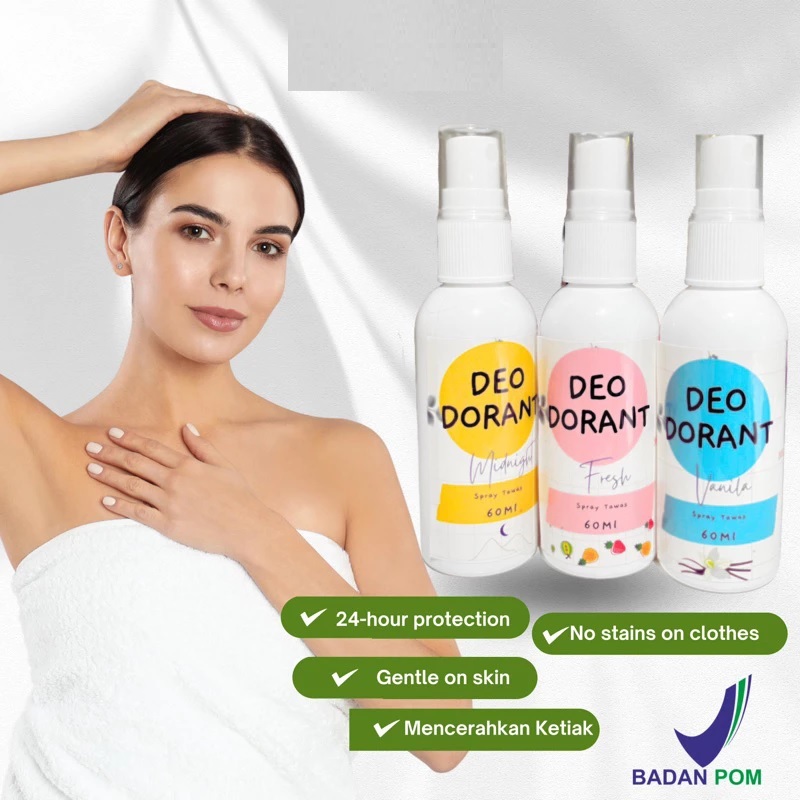 RATU DEO DORANT Deodorant Tawas Spray 60ml Herbal Alami Tahan Lama BPOM Deodorant Tawas Spray 60ML H