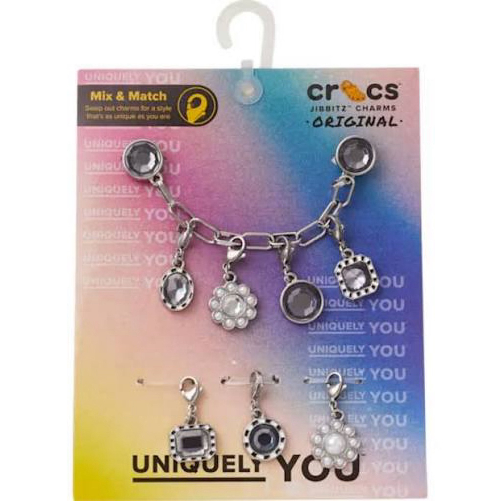 Crocs Jibbitz Pack Silver Adjustable Charm Chain
