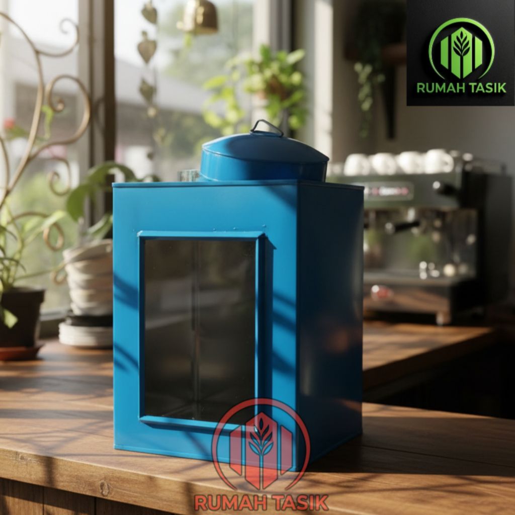 Blek Kerupuk / Kaleng Kerupuk Jadul / Toples Kerupuk Ukuran Besar