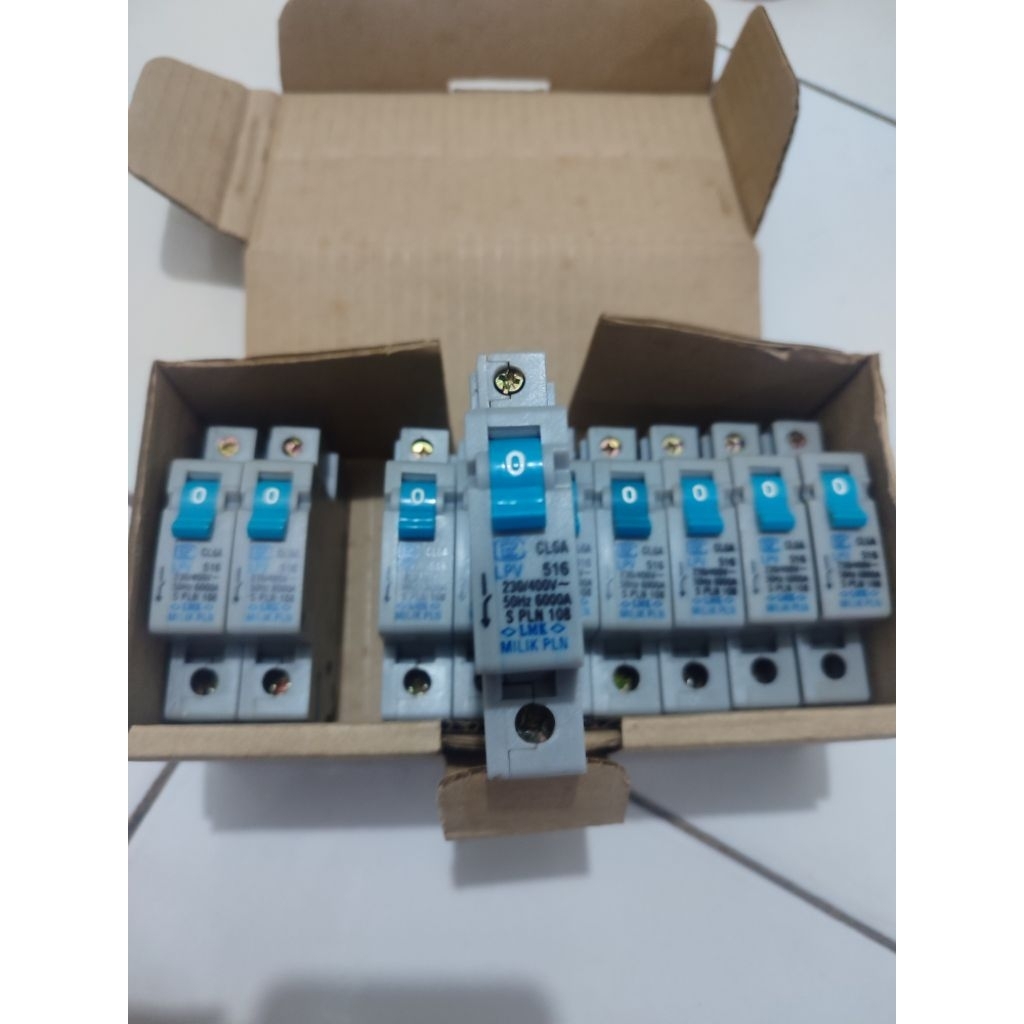 Mcb listrik PLN CL6A 6a 230v-400v LPV 516 Original