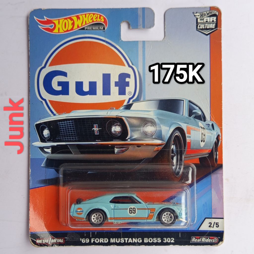 Hot Wheels Premium Car Culture Gulf 69 Ford Mustang Boss 302