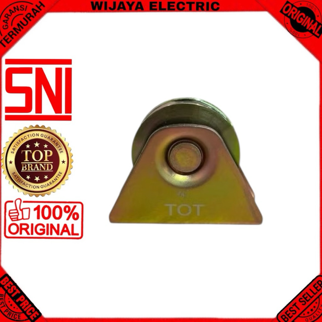 tot roda Gerbang pagar Roda pagar rumah model U 80 mm Roda besi pagar roda