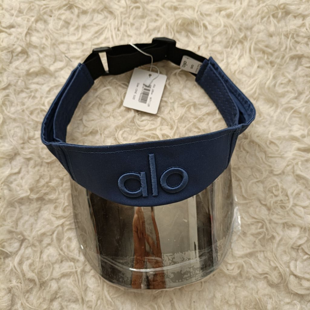 topi alo sun visor hat olahraga sport wear navy new bukan preloved bekas seken second