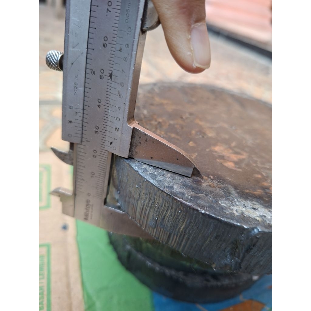 Besi Plat Bulat Tebal 25mm Diameter 460mm 1 pcs