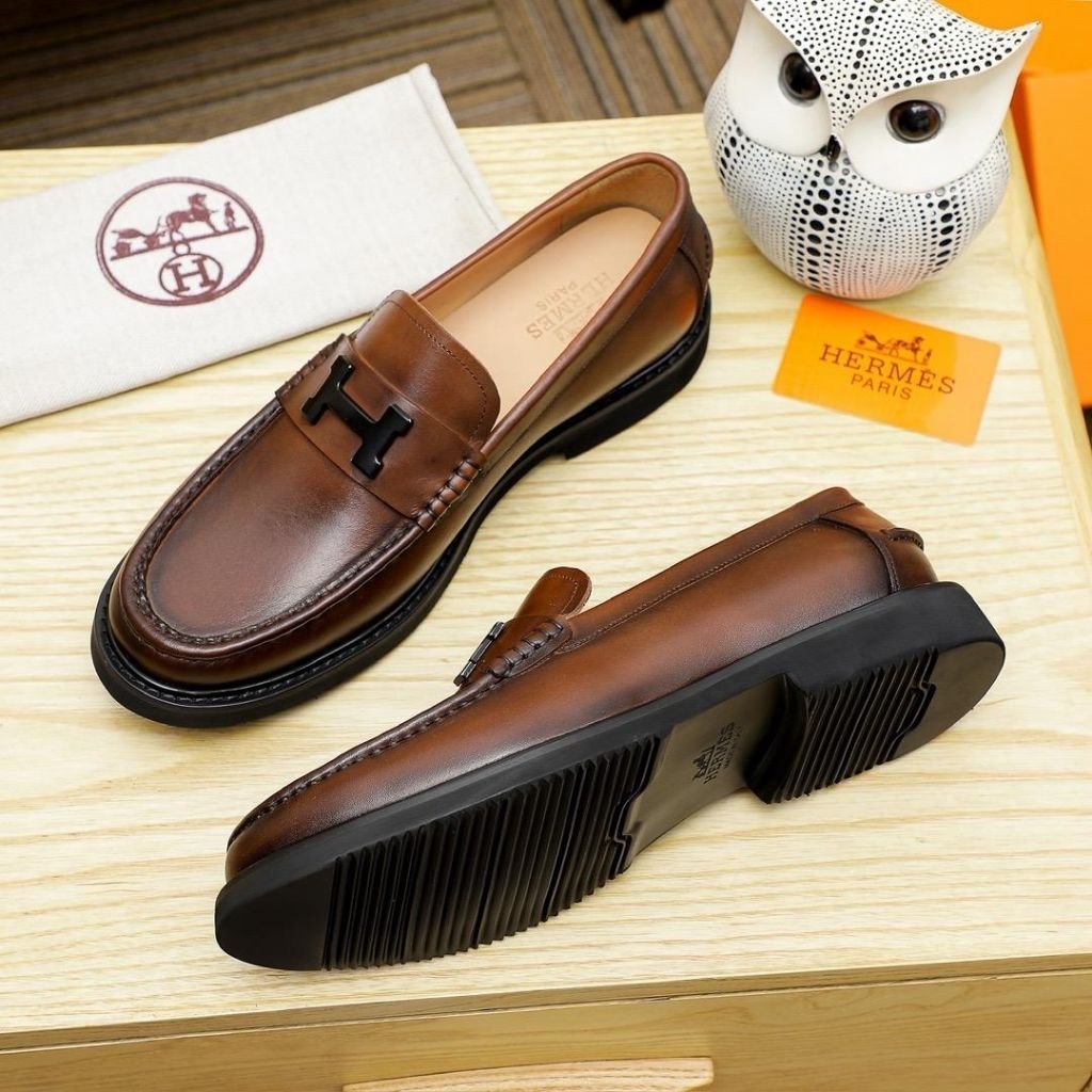Sepatu pantofel pria Casual branded H import Mirror # PHR-01