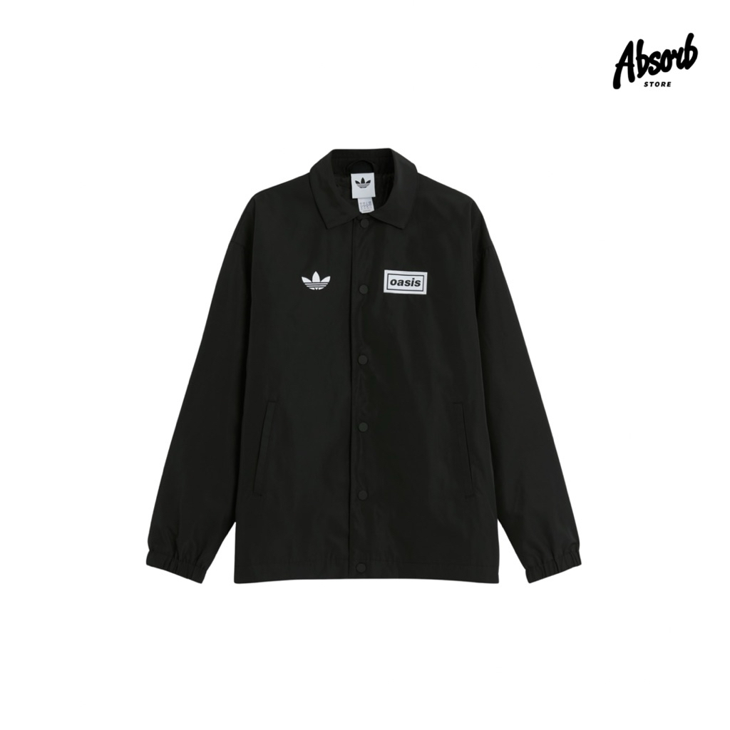 Adidas x Oasis Tour Coach Jacket (Black) Jaket