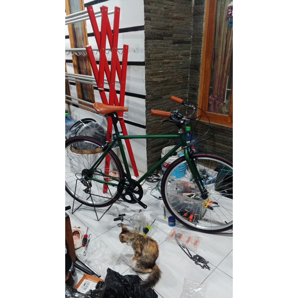 velg wheelset sepeda jengki ukuran 26x13/8 depan belakang rem torpedo